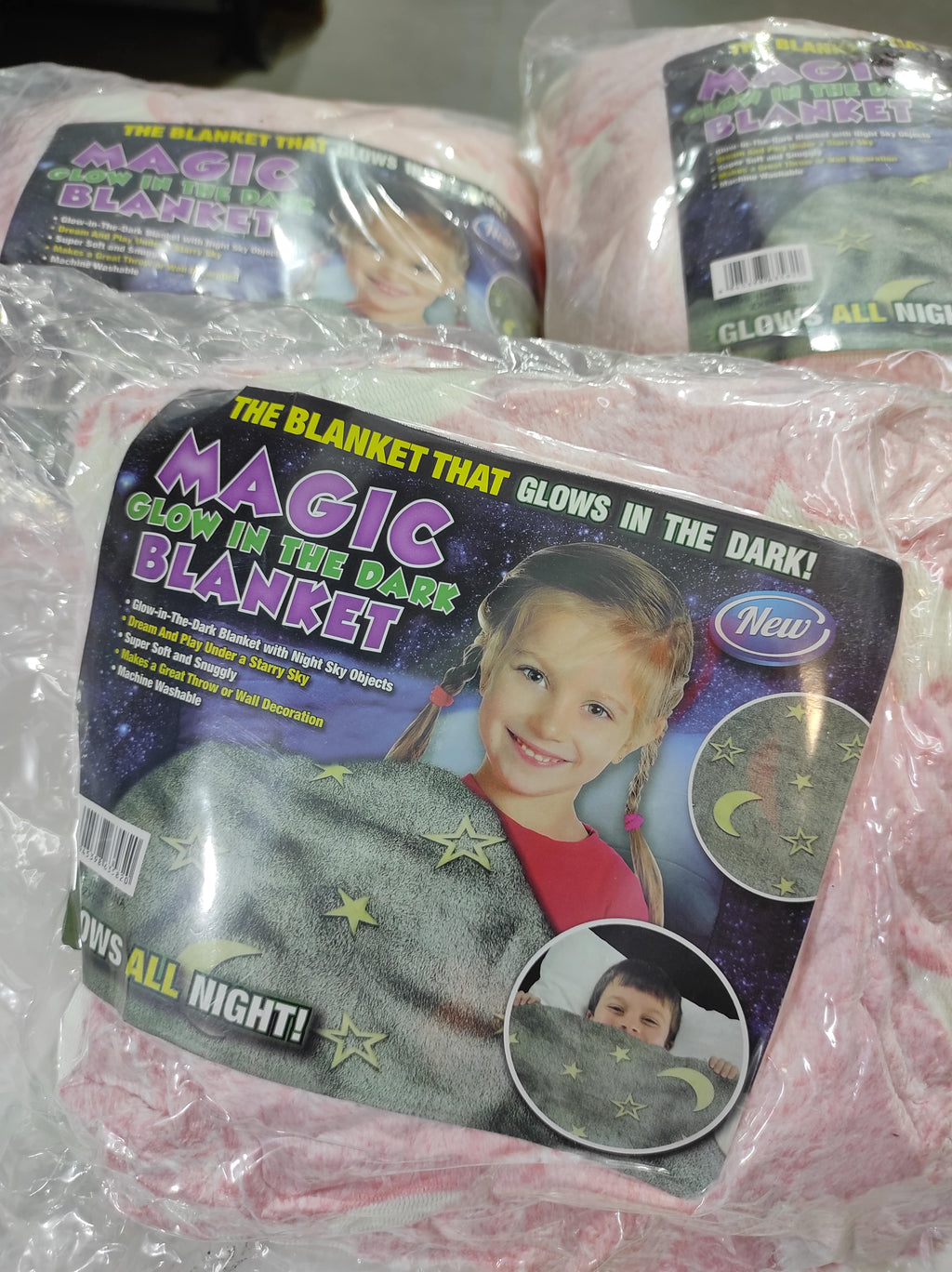 Manta Luminosa en la Oscuridad Color Rosa 120cm x150cm - additional image 7